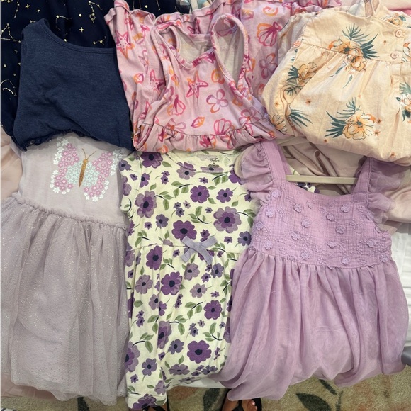 Other - Assorted Girls' Dresses in Pastel and Floral Patterns